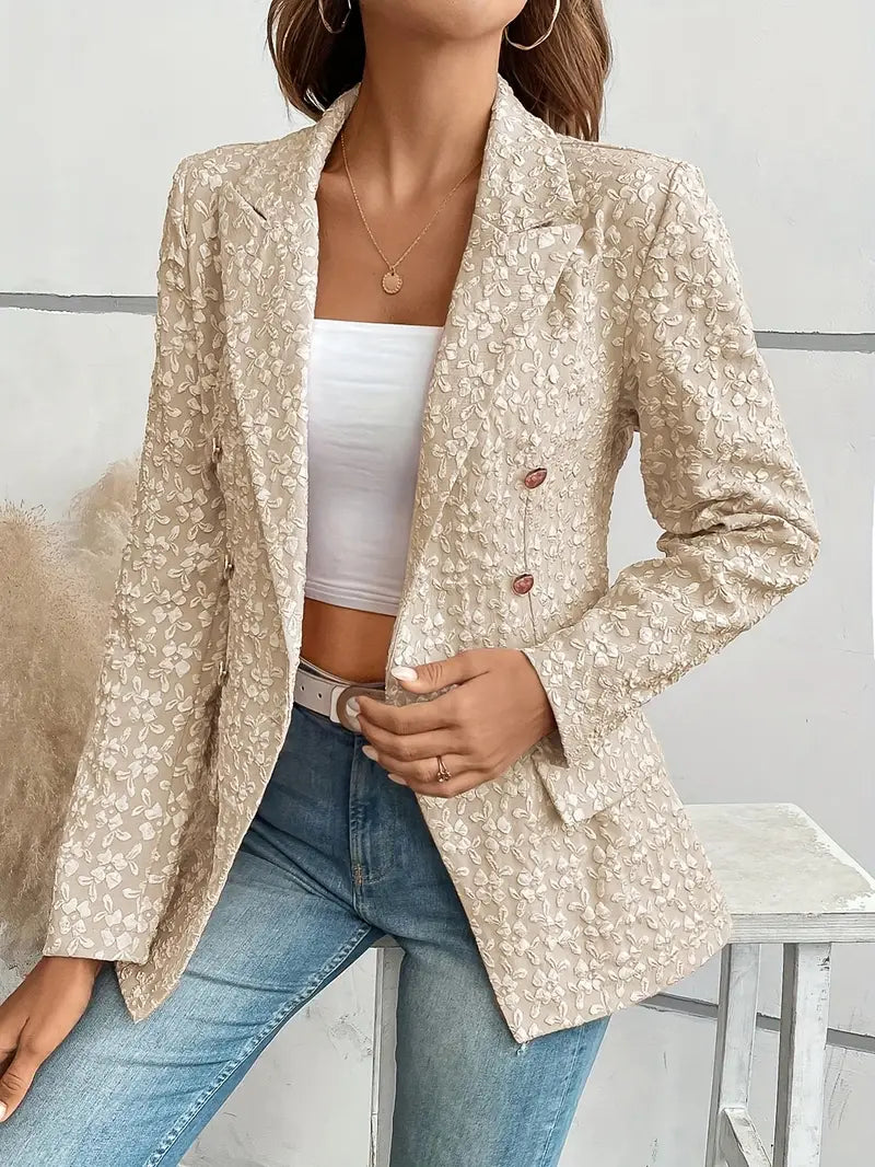 Emily Textured Floral Blazer