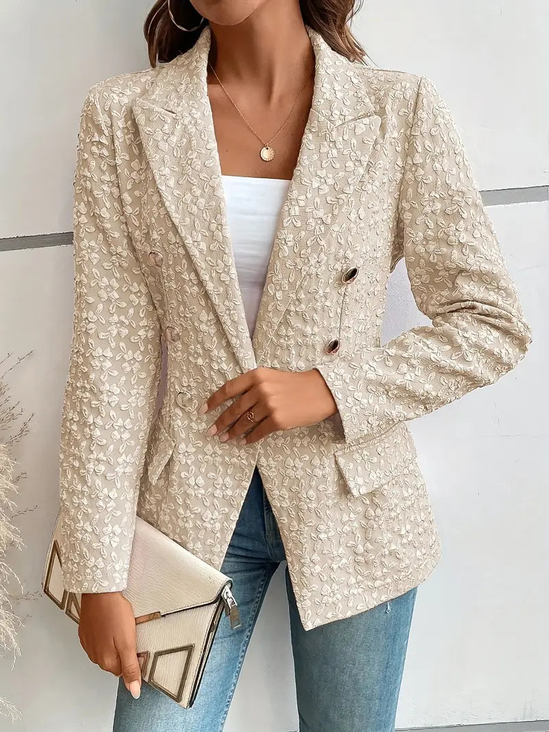 Emily Textured Floral Blazer