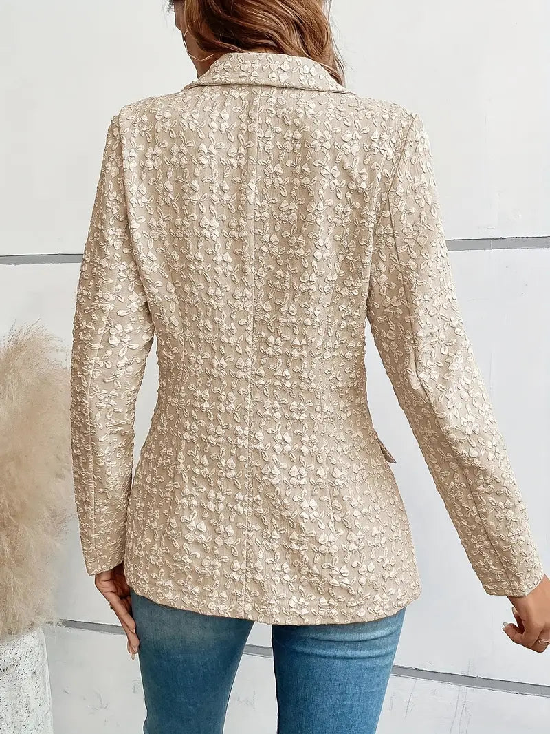 Emily Textured Floral Blazer