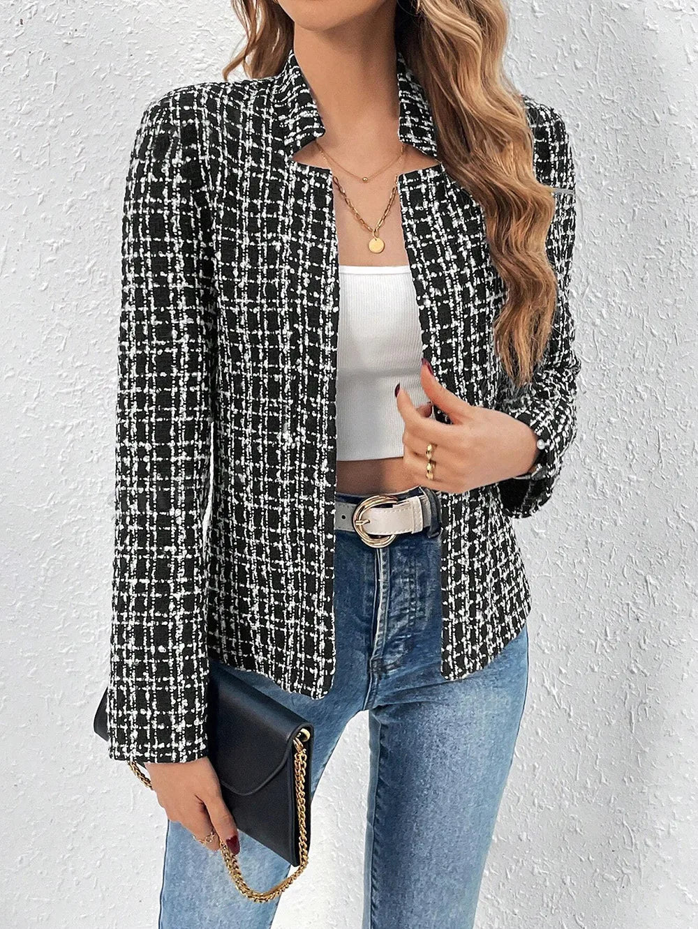 Charlotte Textured Tweed Blazer