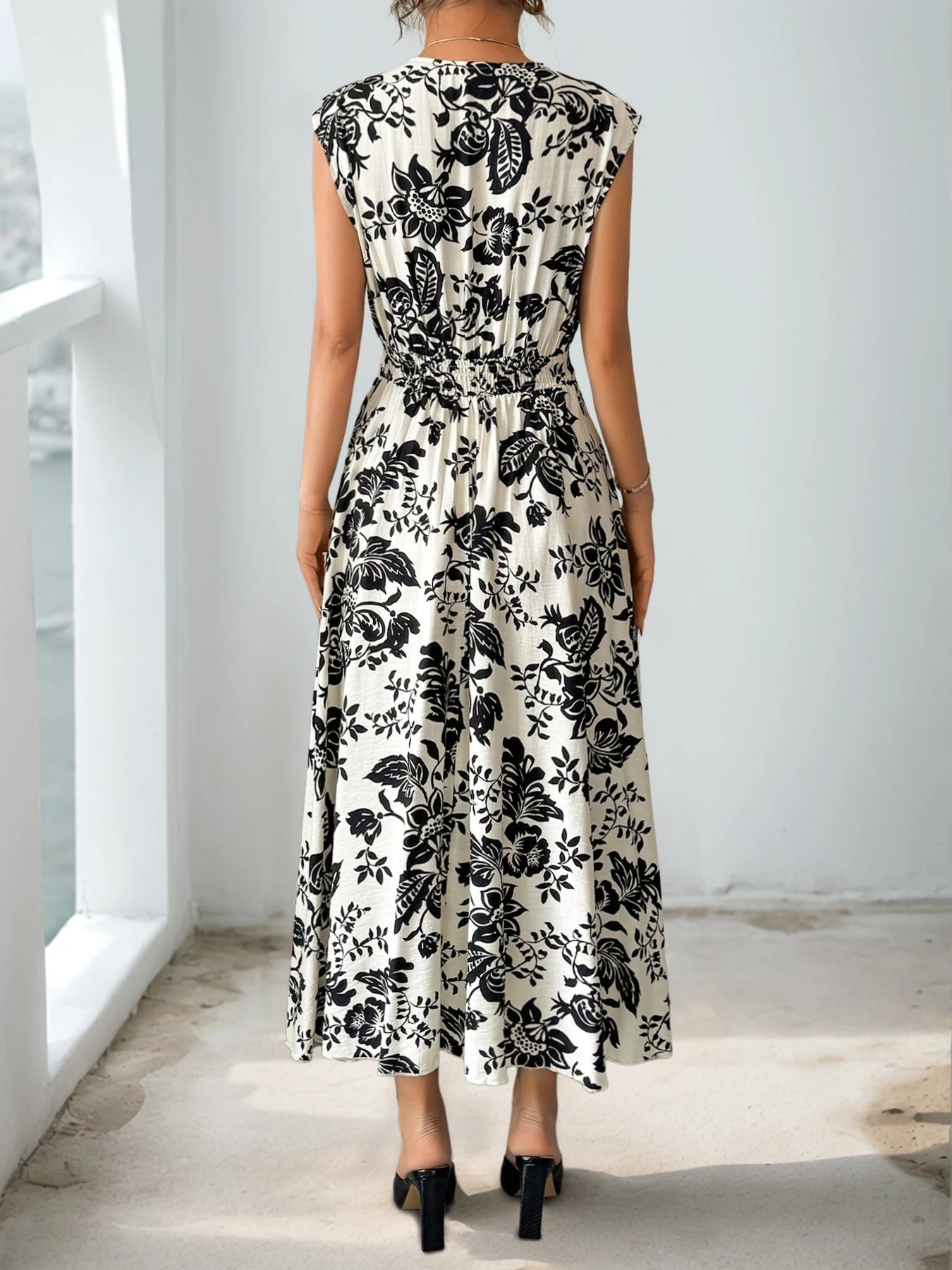 Diana Rosewood Midi Dress
