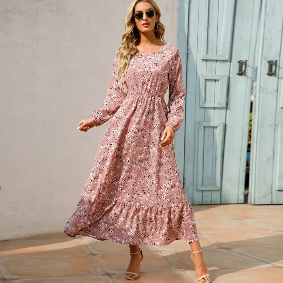 Daisy Bloom Tiered Maxi Dress