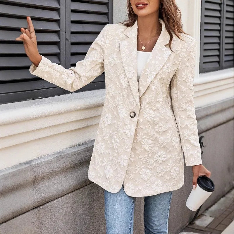 Celeste Jacquard Floral Blazer