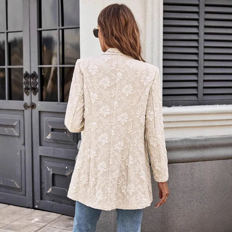 Celeste Jacquard Floral Blazer