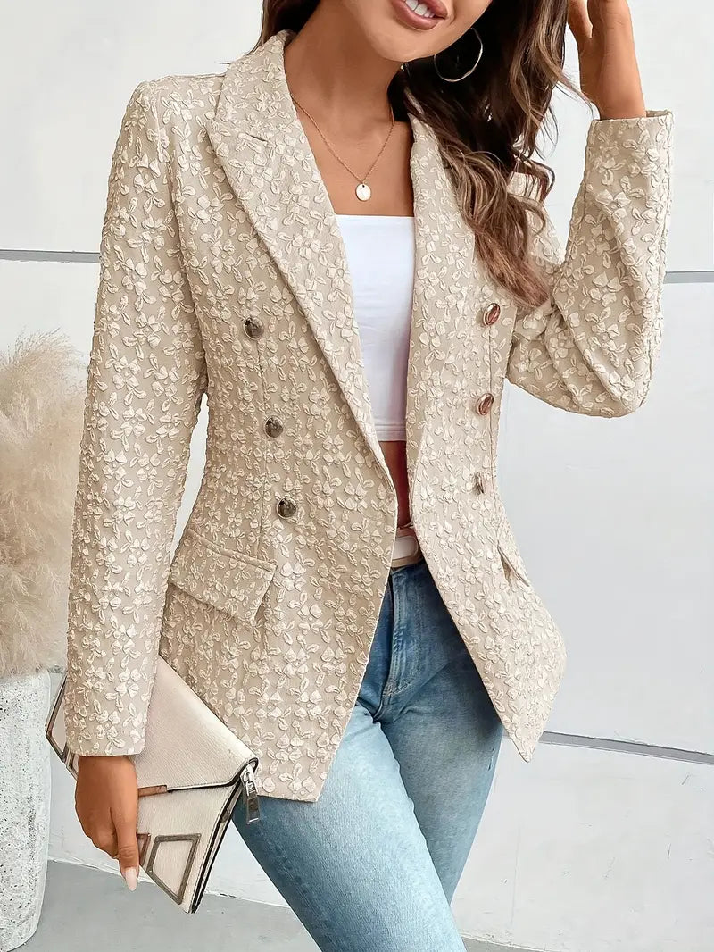 Emily Textured Floral Blazer