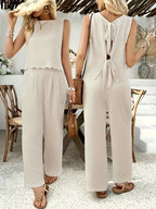 Leah Tie-Back Ruffle Hem Set