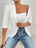 Elsie Embroidered Light Cardigan