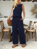 Leah Tie-Back Ruffle Hem Set