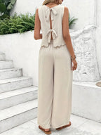 Leah Tie-Back Ruffle Hem Set
