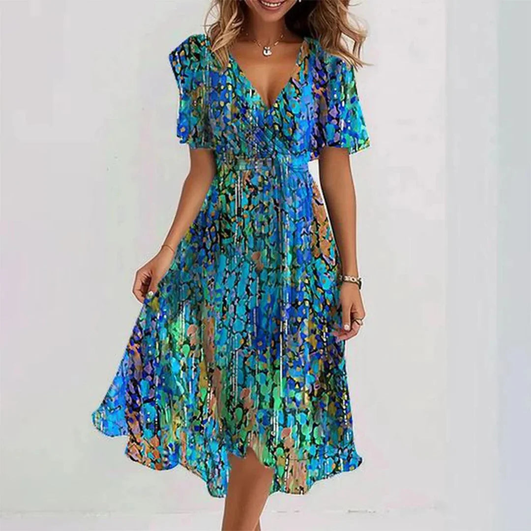 Lila Tropical Vibes Maxi Dress