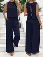 Leah Tie-Back Ruffle Hem Set