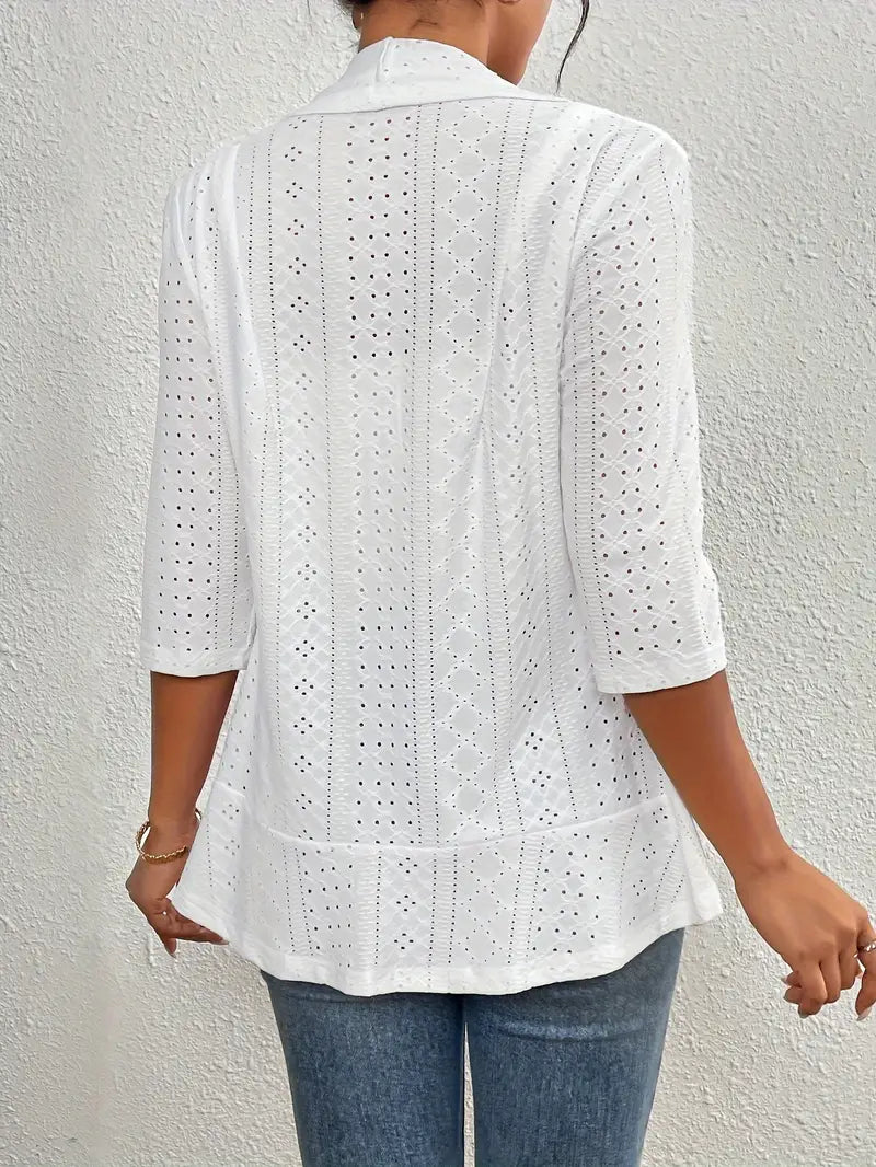 Elsie Embroidered Light Cardigan