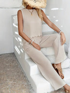 Leah Tie-Back Ruffle Hem Set