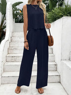 Leah Tie-Back Ruffle Hem Set