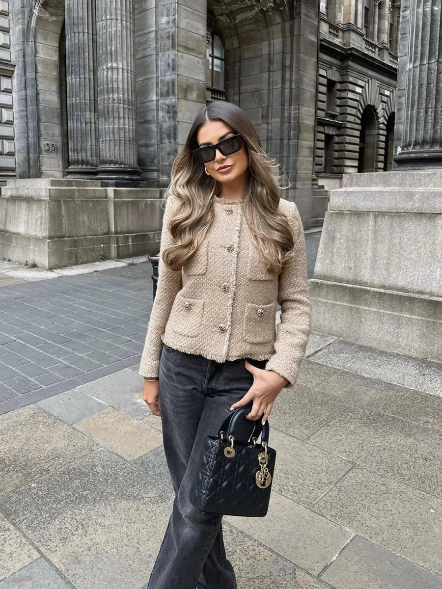 Amelia Textured Elegance Blazer