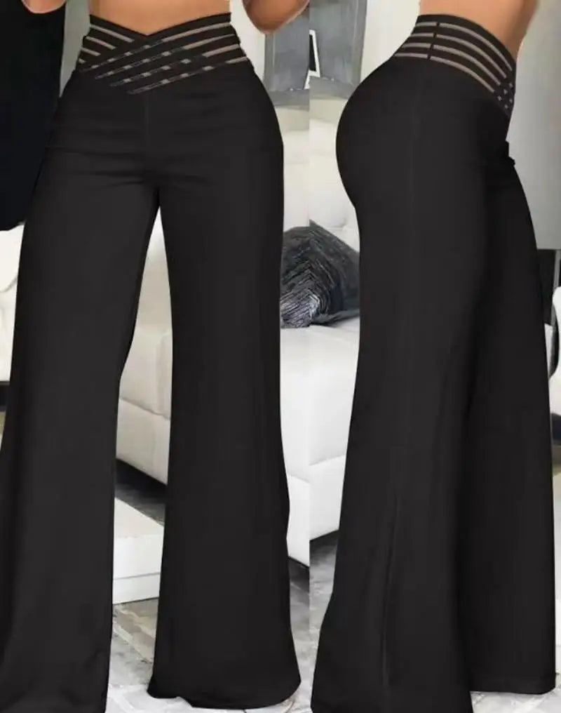 Lydia High Waist Wide-Leg Trousers