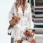 Ella Elegant Lace Beach Dress
