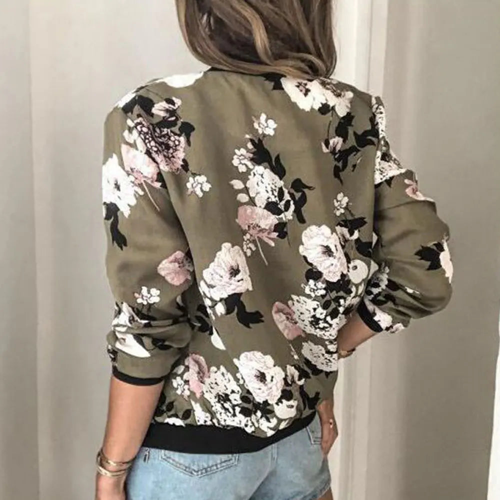Jolee Zipper Bomber Jacket