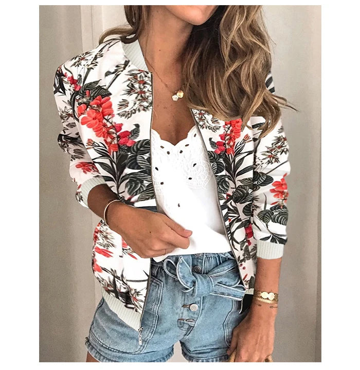 Jolee Zipper Bomber Jacket