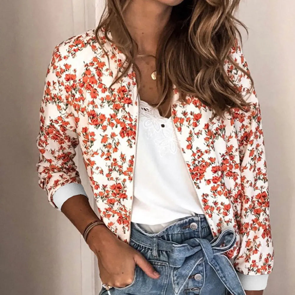 Jolee Zipper Bomber Jacket