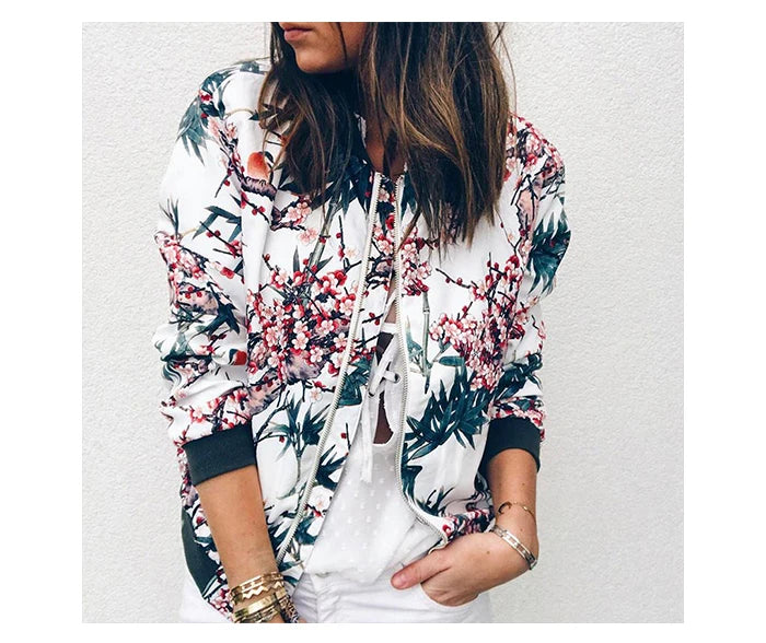 Jolee Zipper Bomber Jacket