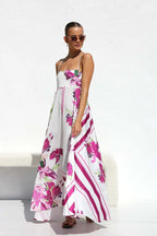 Juliette Backless Print Dress
