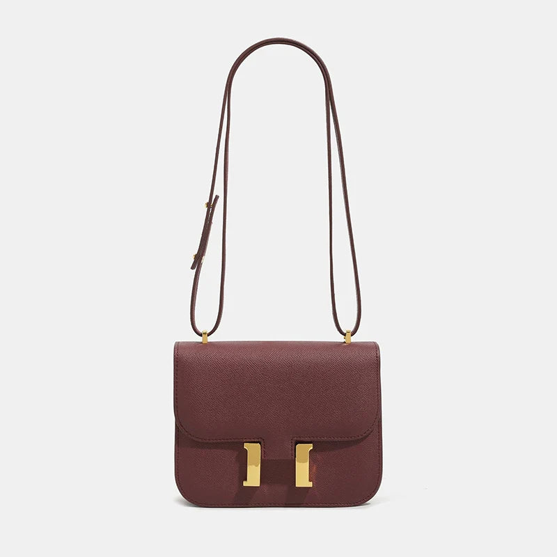 Olivia Polished Buckle Flap Bag