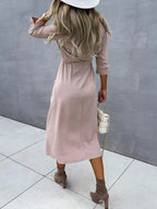 Caroline Drawstring Midi Shirt Dress