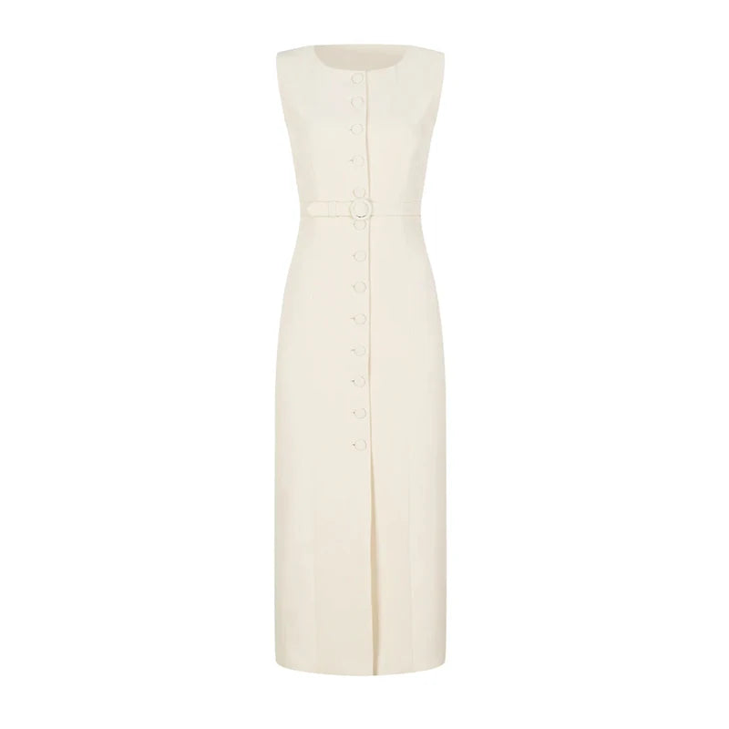 Clara Chic Sleeveless Long Dress