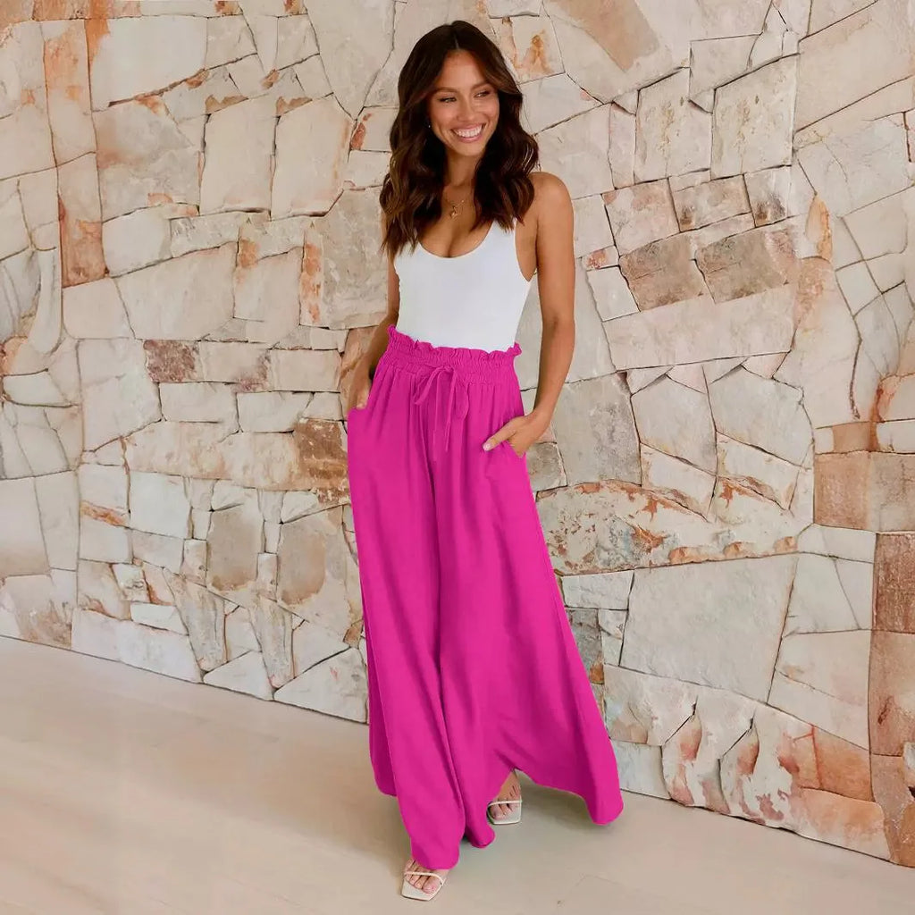 Miranda Luxe Wide-Leg Resort Pants