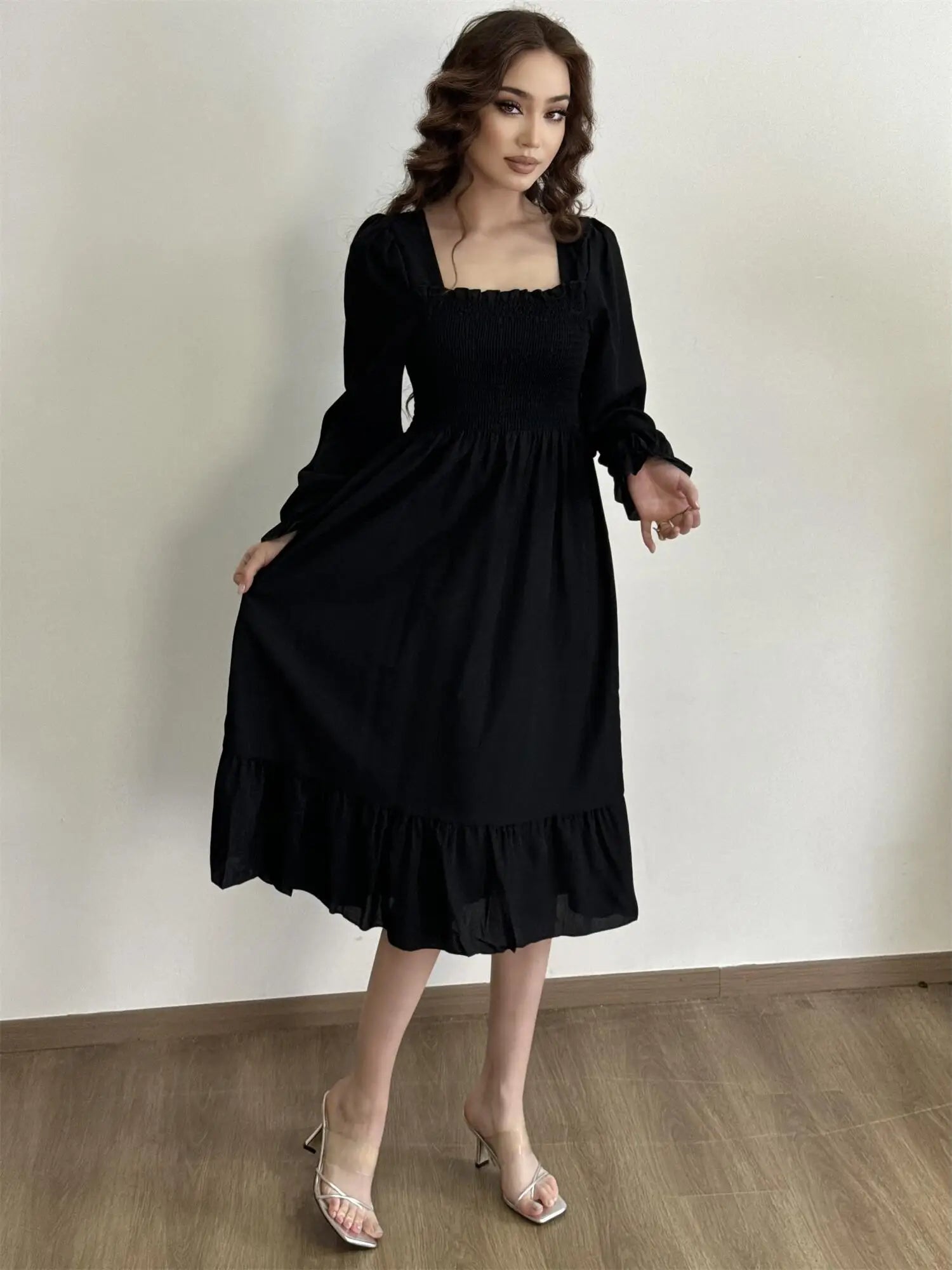 Marielle Floral Lace-Up Midi
