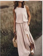 Harper Sleeveless Tiered Maxi Dress