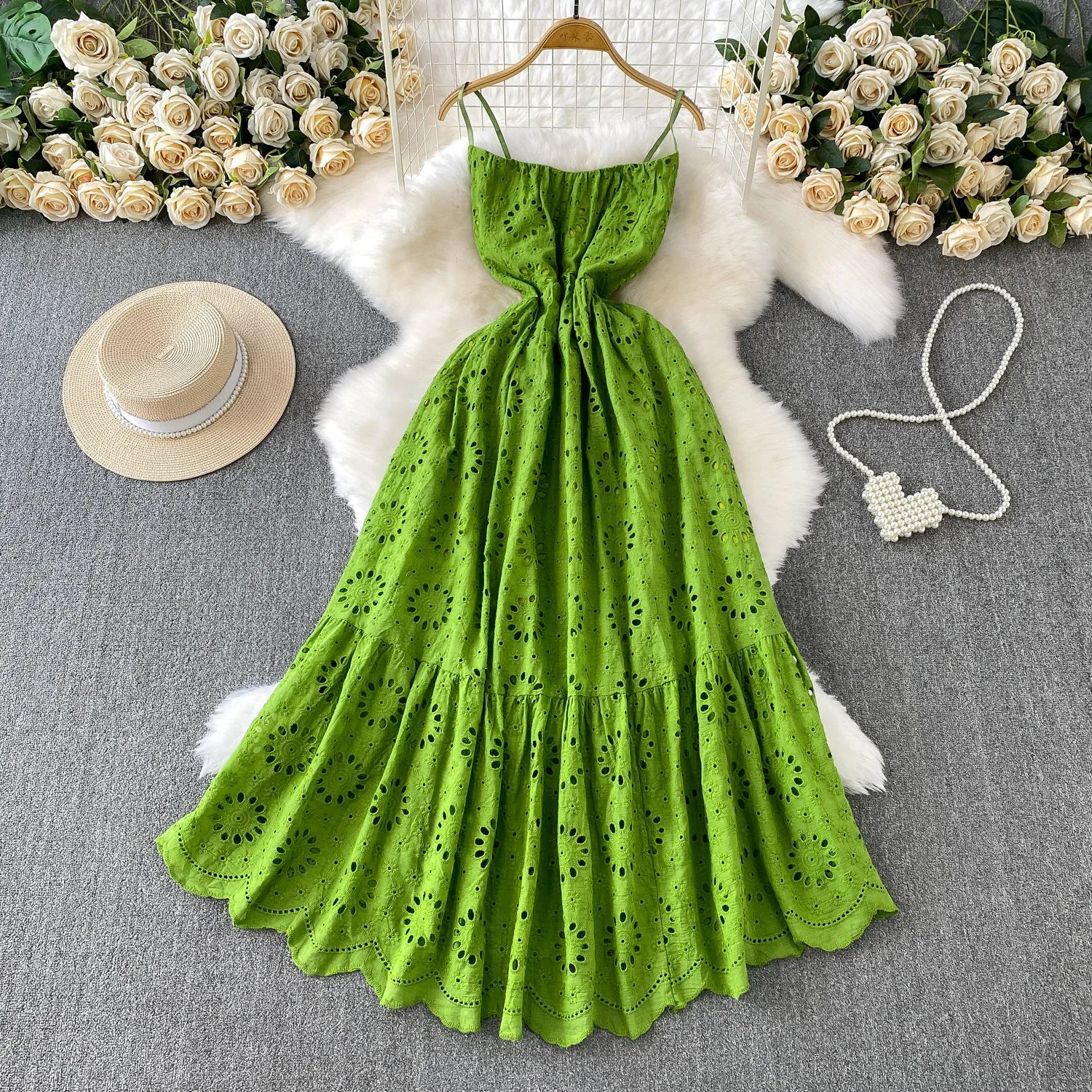 Isla Boho Embroidered Maxi Dress