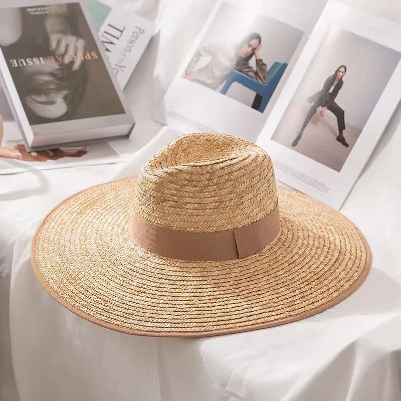 Diana Belted Straw Sun Hat