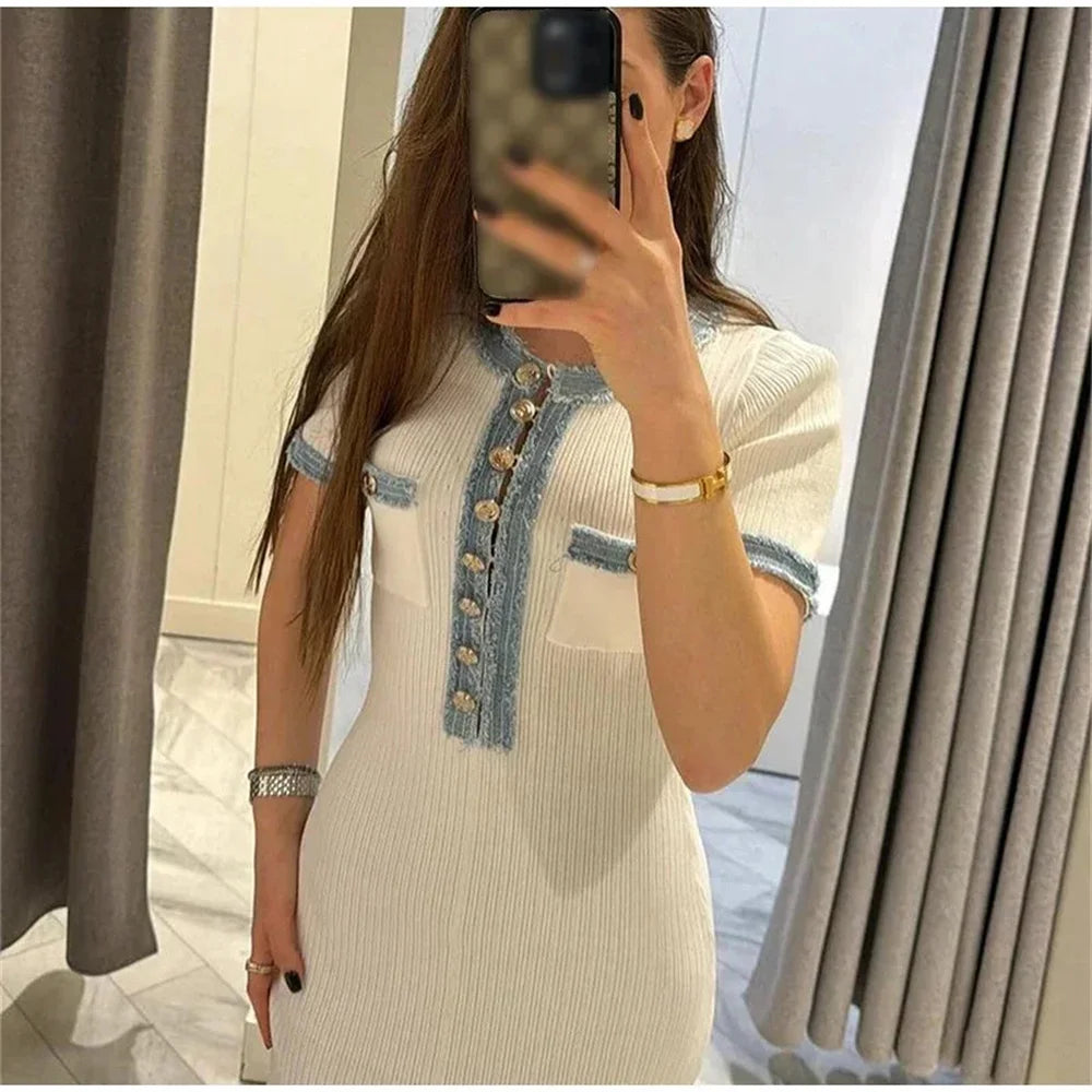 Clara Chic Knit Maxi Dress