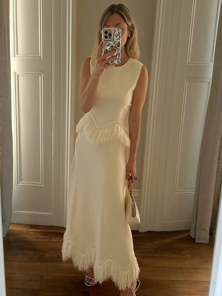 Alessia Tassel Two-Piece Set