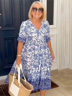 Mia Elegant Floral Maxi Dress
