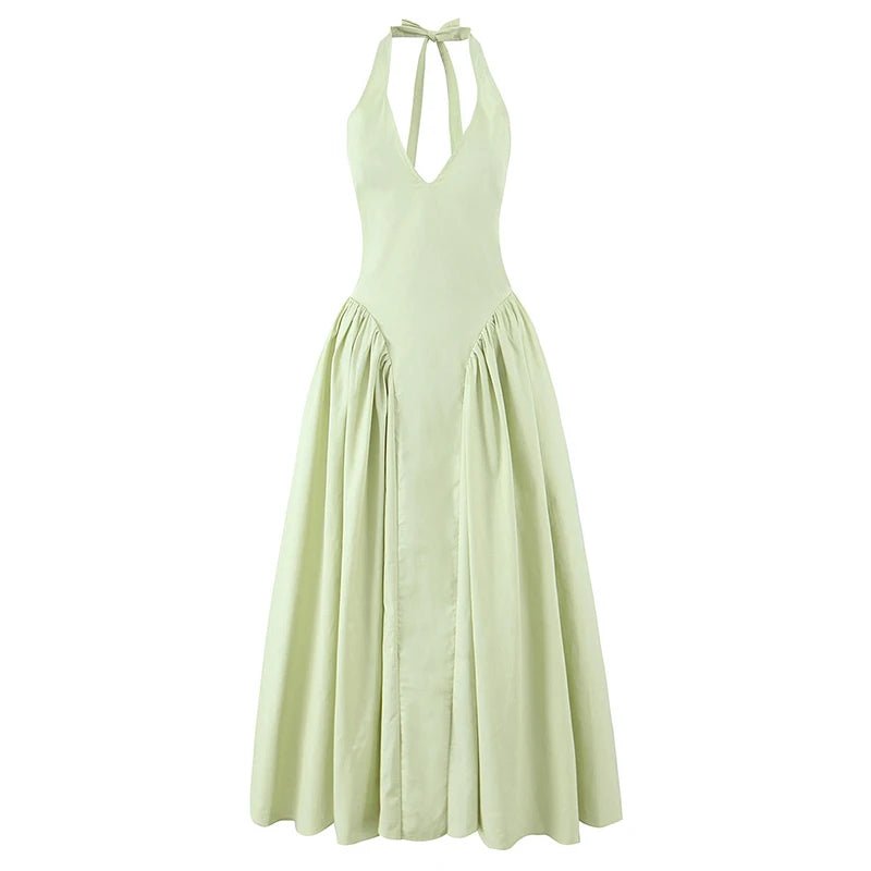 Sienna Halter A-Line Midi Dress