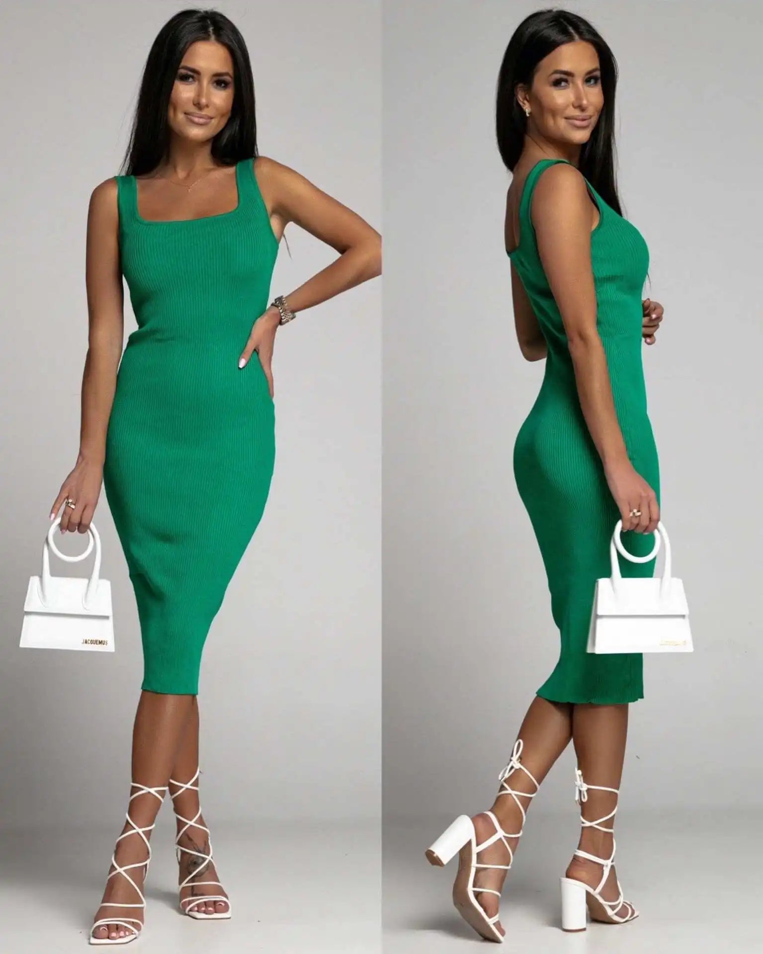 Ava Ribbed Knit Bodycon Dress