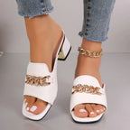 Valencia Soft Gold Heel Sandal