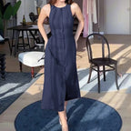 Evelisse Buttoned Long Dress