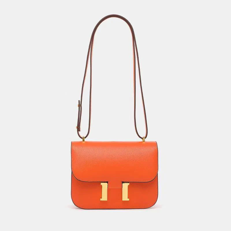 Olivia Polished Buckle Flap Bag
