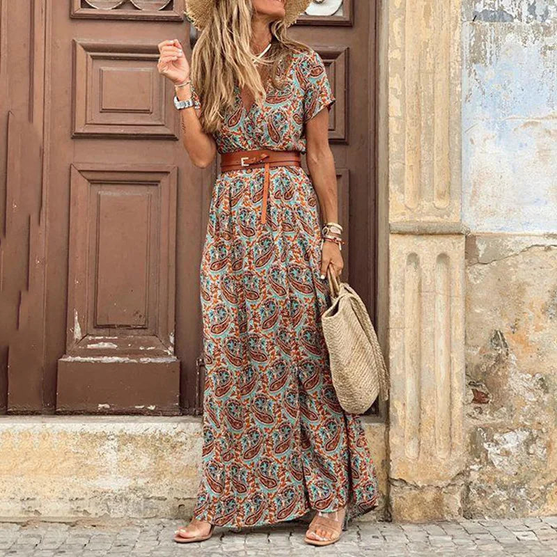 Elara Floral Maxi Dress