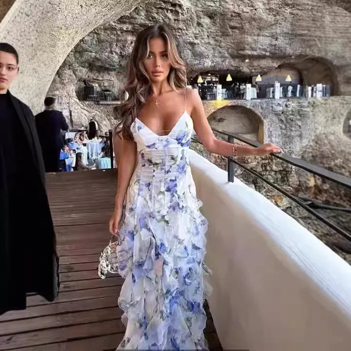 Ella Floral Ruffled Maxi Dress