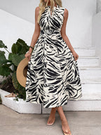 Zara Wild Print Midi Dress