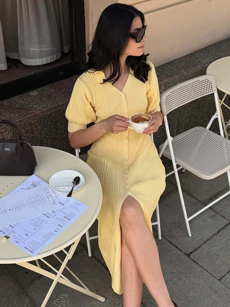 Selene Patchwork Cardigan Dress