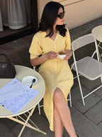 Selene Patchwork Cardigan Dress