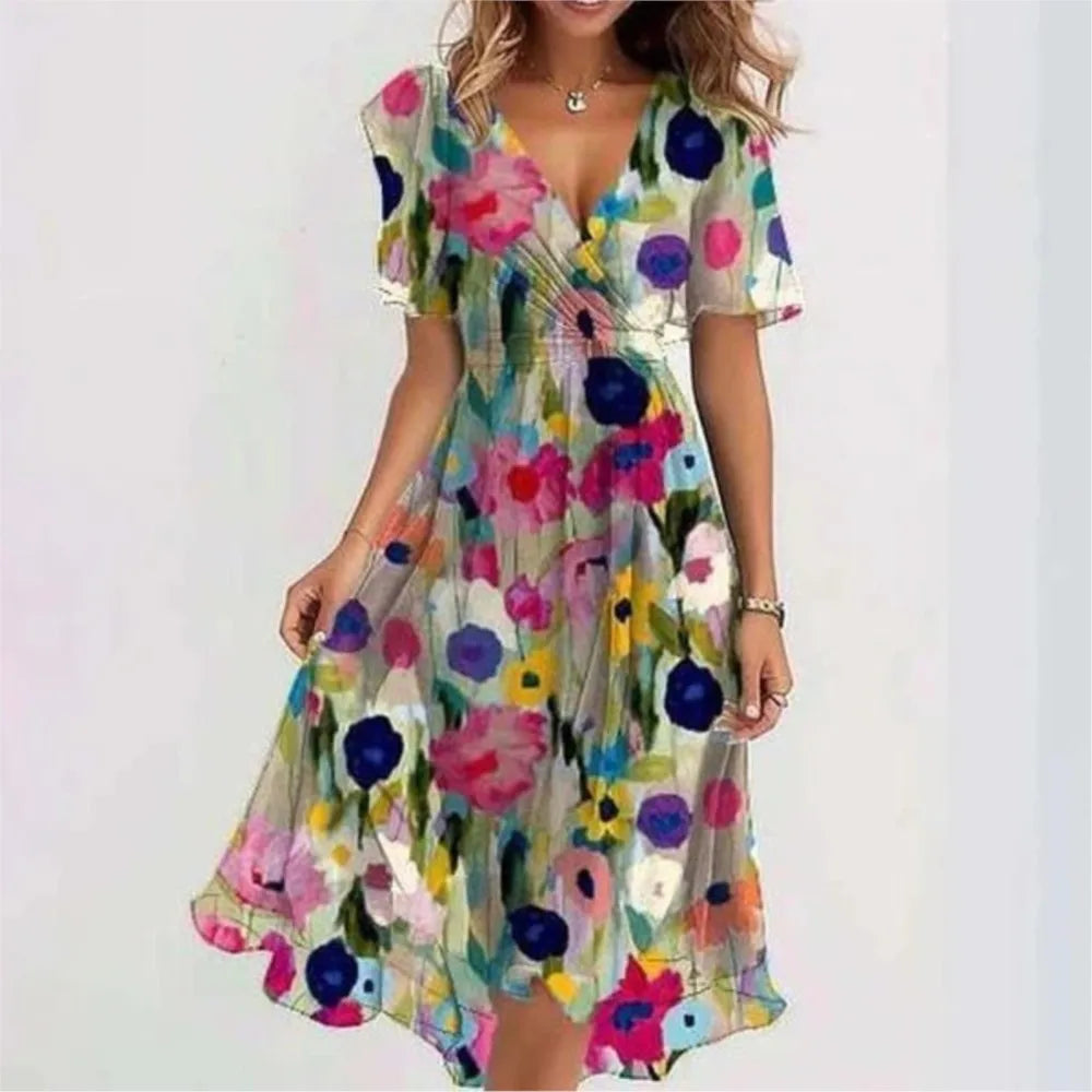 Lila Tropical Vibes Maxi Dress