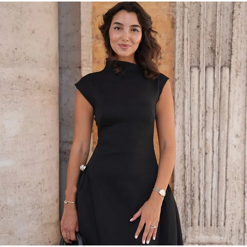 Camille Vintage Brown Maxi Dress