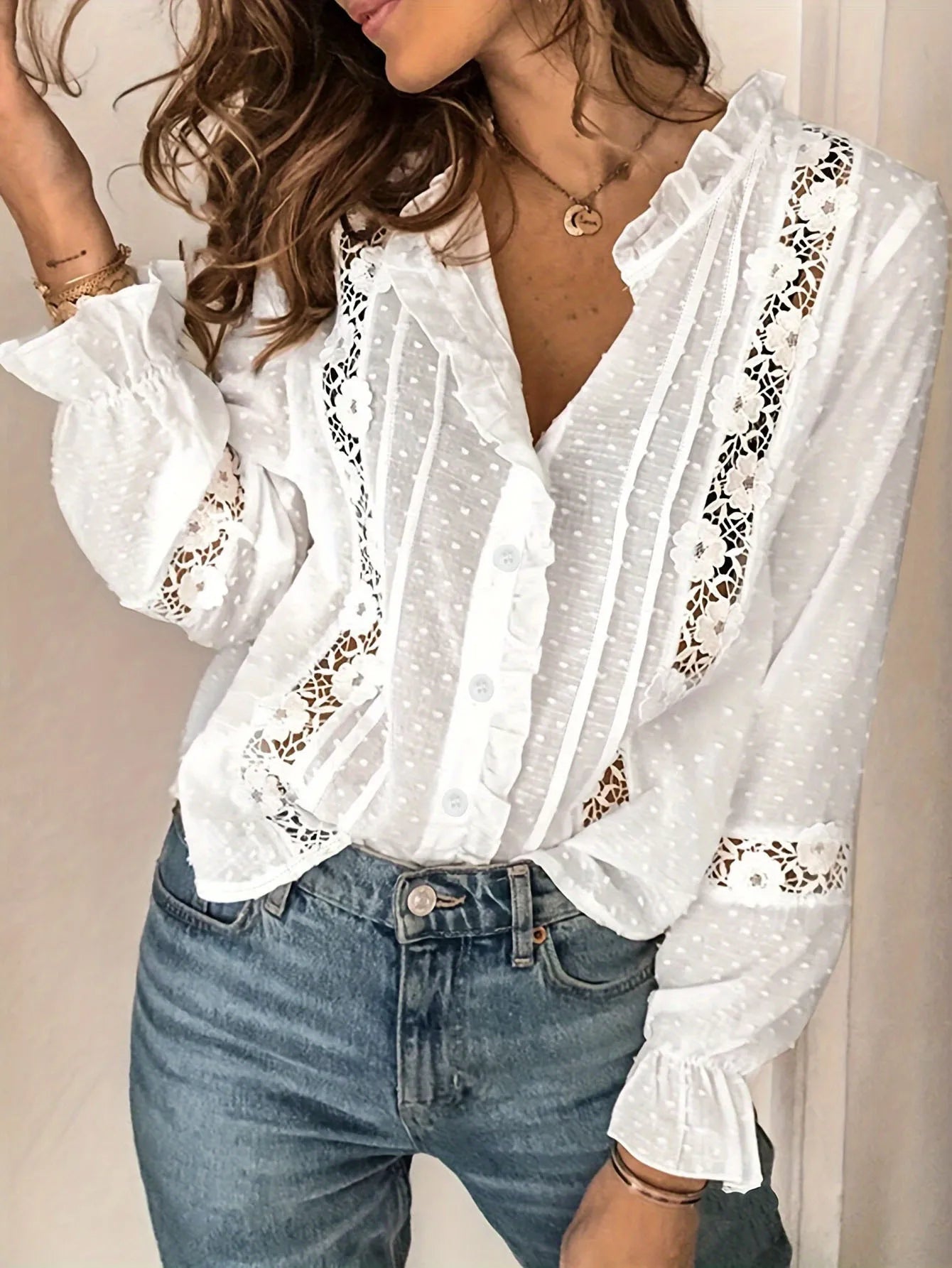 Lilienne Snow Bloom Blouse